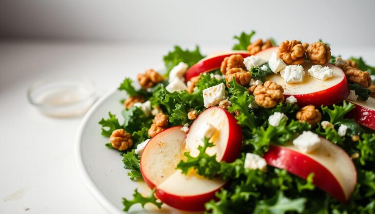 Indulge in the vibrant flavors of our mouthwatering kale and apple salad. This recipe is a must-try for a refreshing and nutritious lunch.