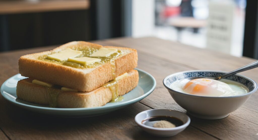 15 Best Breakfast Spots in NYC That Locals Swear By 10 Kaya Butter Toast and soft-boiled egg from Kopitiam