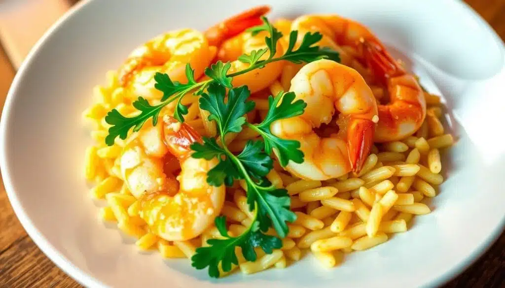 Delicious Lemony Shrimp Scampi with Orzo and Arugula 1 Lemony Shrimp Scampi with Orzo and Arugula