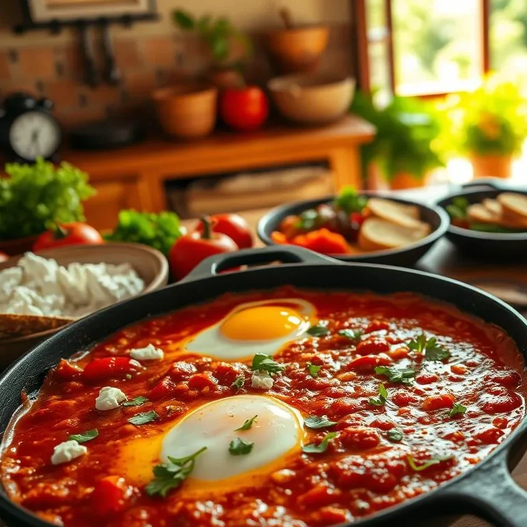 Mediterranean flavors in vibrant shakshuka variations