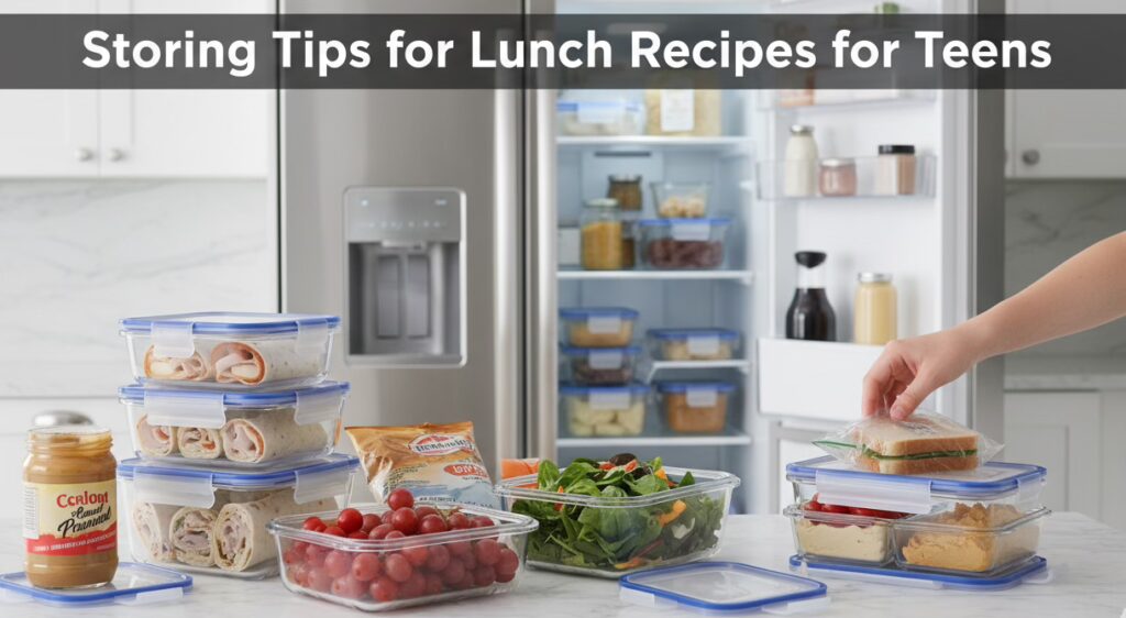 Storing Tips for Lunch Recipes for Teens