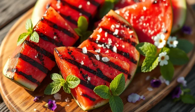 Sweet and Salty Grilled Watermelon