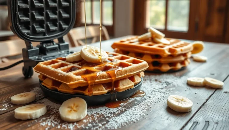 Banana Waffle Recipe: A Delicious and Nutritious Meal 5 Whip up a batch of fluffy, golden-brown banana waffles for a satisfying and nourishing breakfast. This recipe is a family favorite.