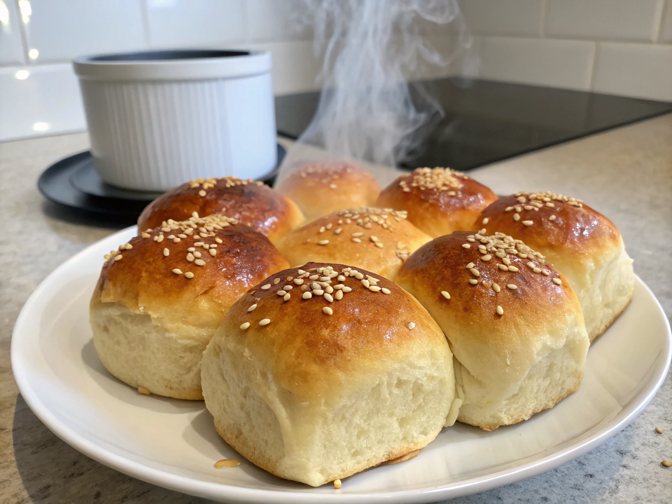 an image of [best dinner roll recipe for bread machine] dish presented in a table