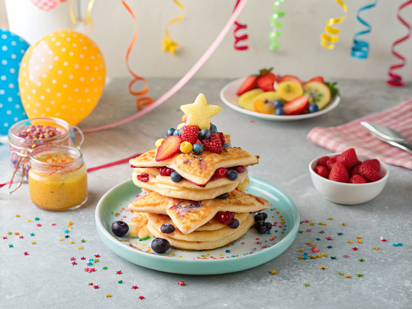 an image of [birthday breakfast ideas for kids] dish presented in a table