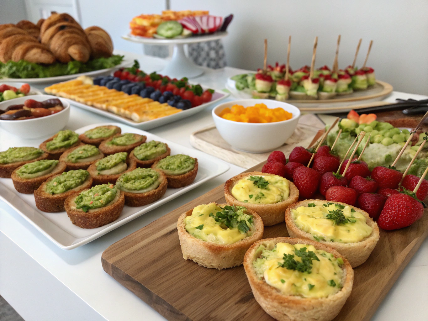 an image of [breakfast brunch finger food ideas] dish presented in a table