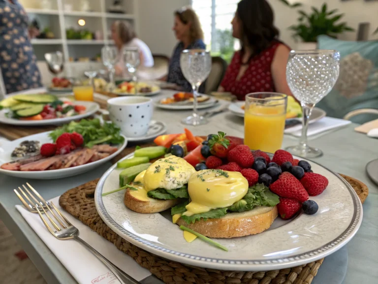 an image of [brunch potluck ideas] dish presented in a table