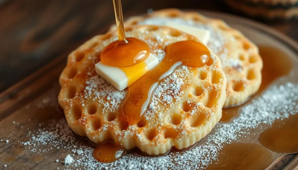 Moroccan pancakes honey-drizzled Moroccan pancakes