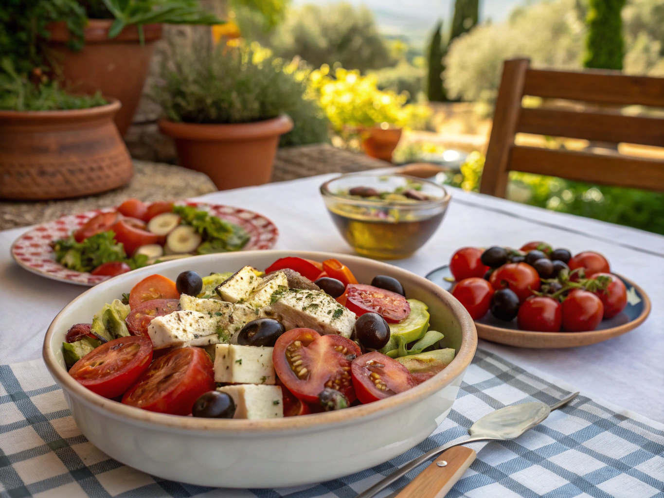 an image of [mediterranean lunch ideas] dish presented in a table
