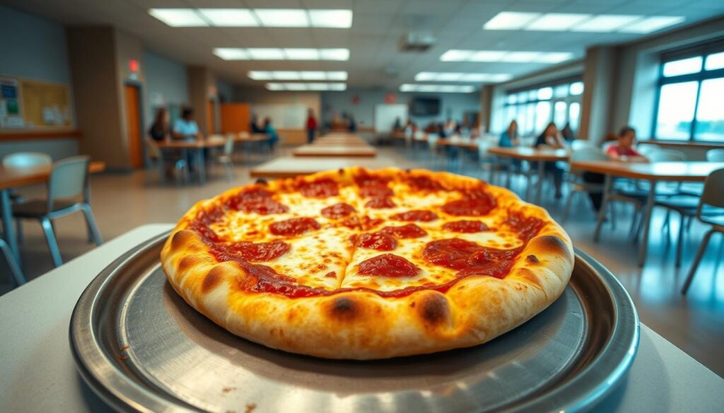 school cafeteria pizza Around the Country