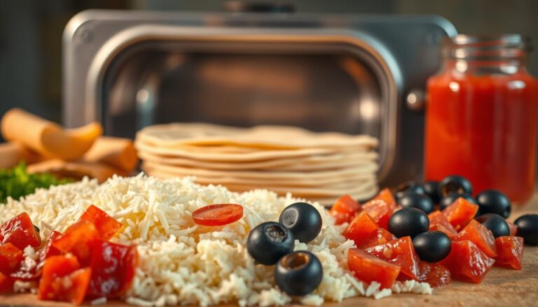 Classic school cafeteria pizza ingredients