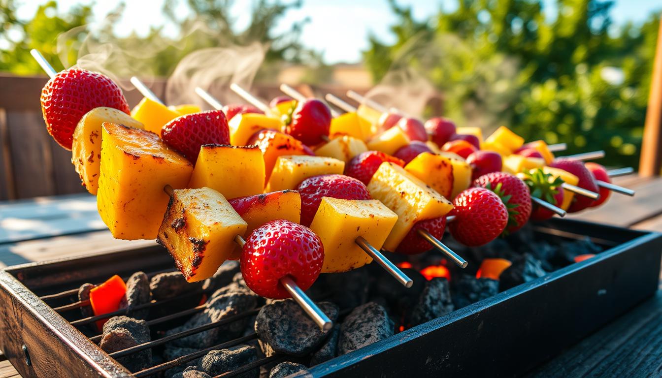 Grilled Fruit Kebabs