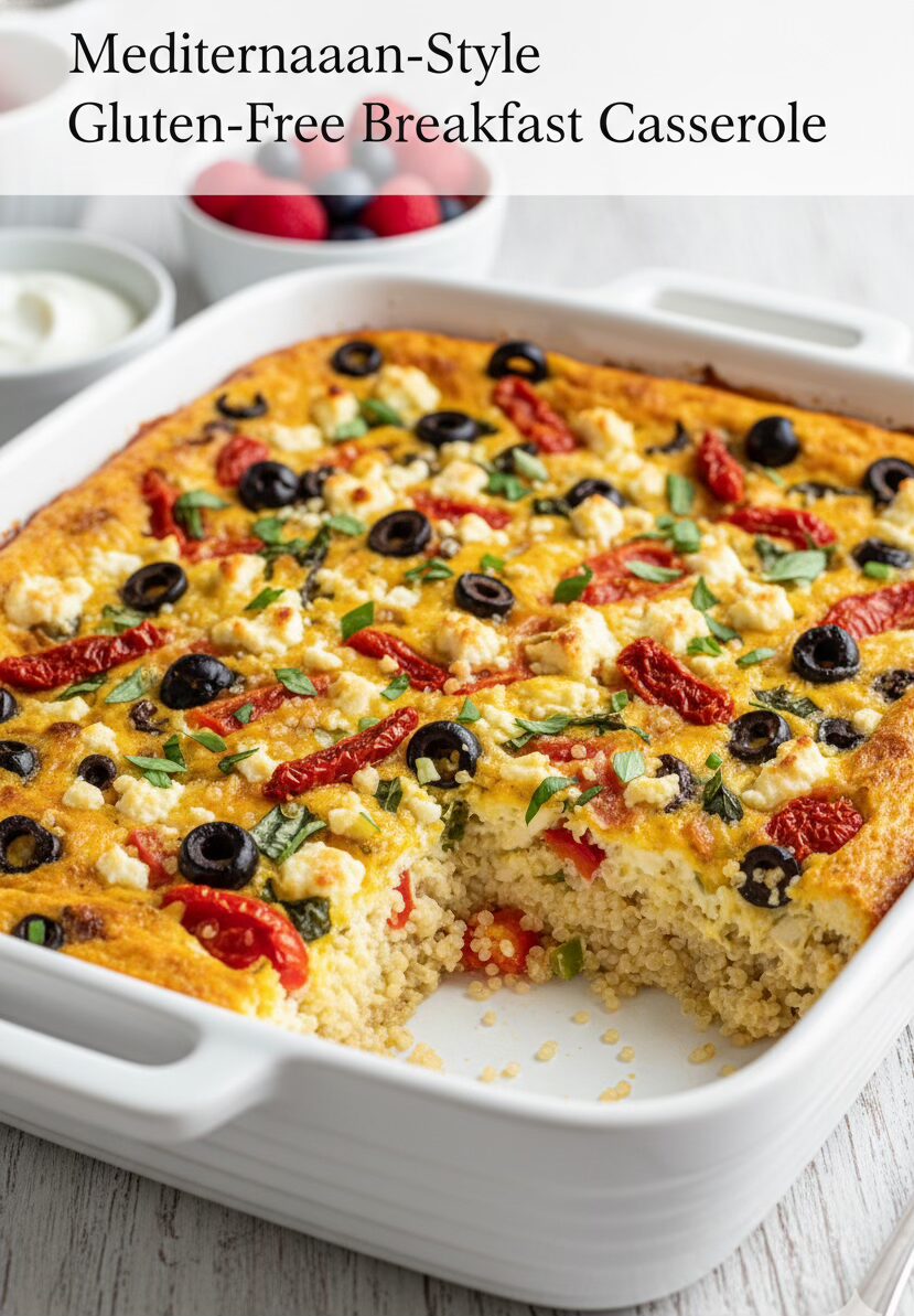 Mediterranean-Style Gluten-Free Breakfast Casserole