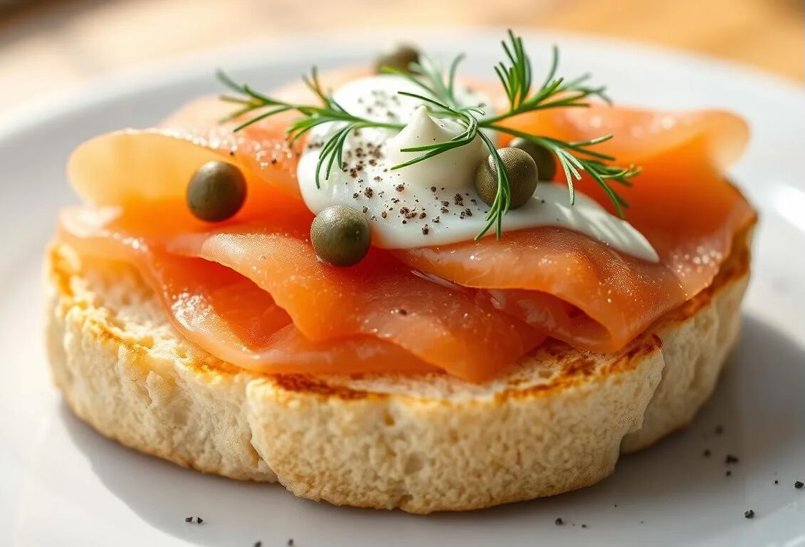 Smoked salmon on english muffin brunch recipes Smoked salmon on english muffin brunch recipes