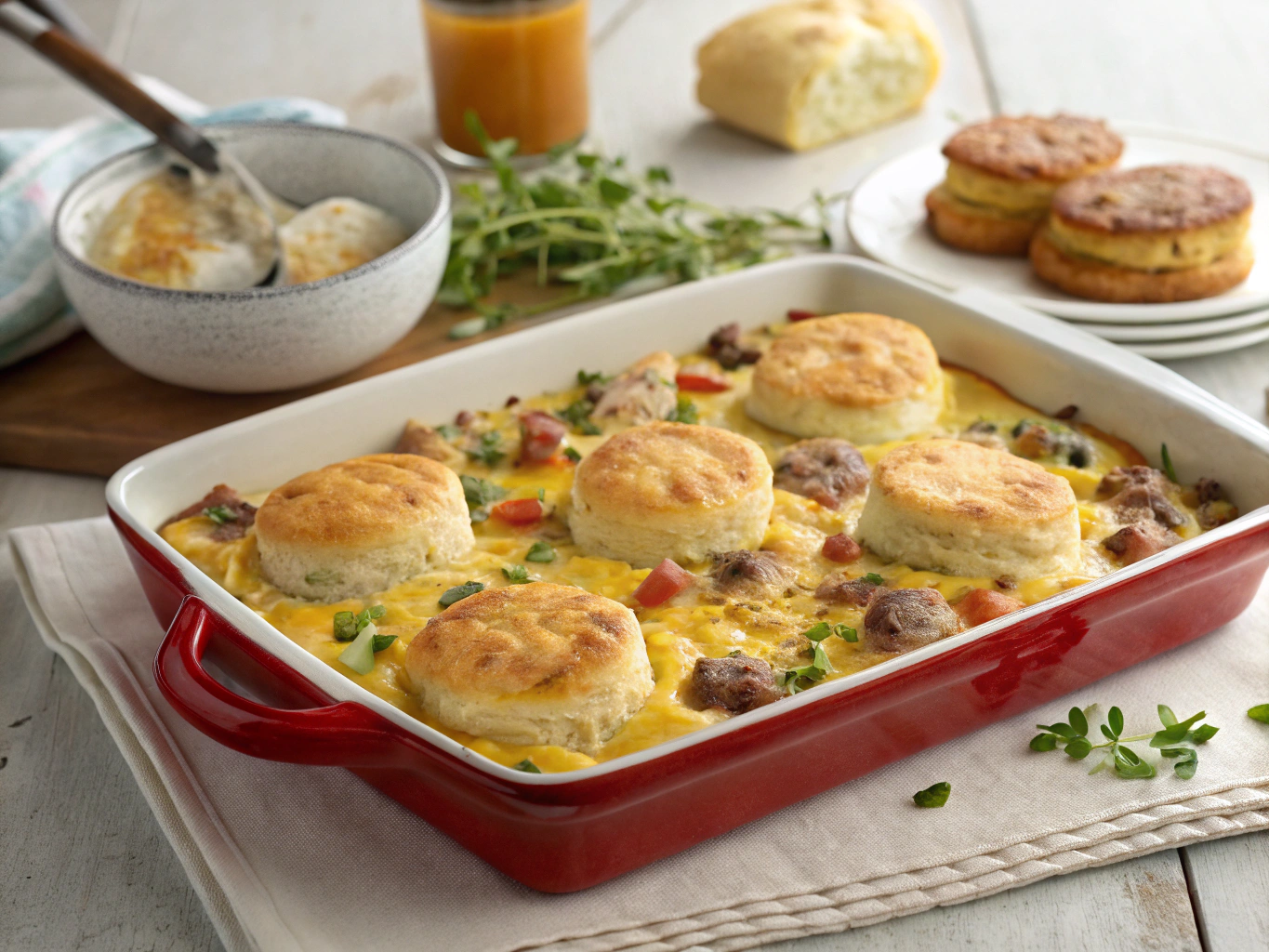 The Ultimate Breakfast Casserole Recipe with Biscuits 3 breakfast casserole recipe with biscuits ingredients