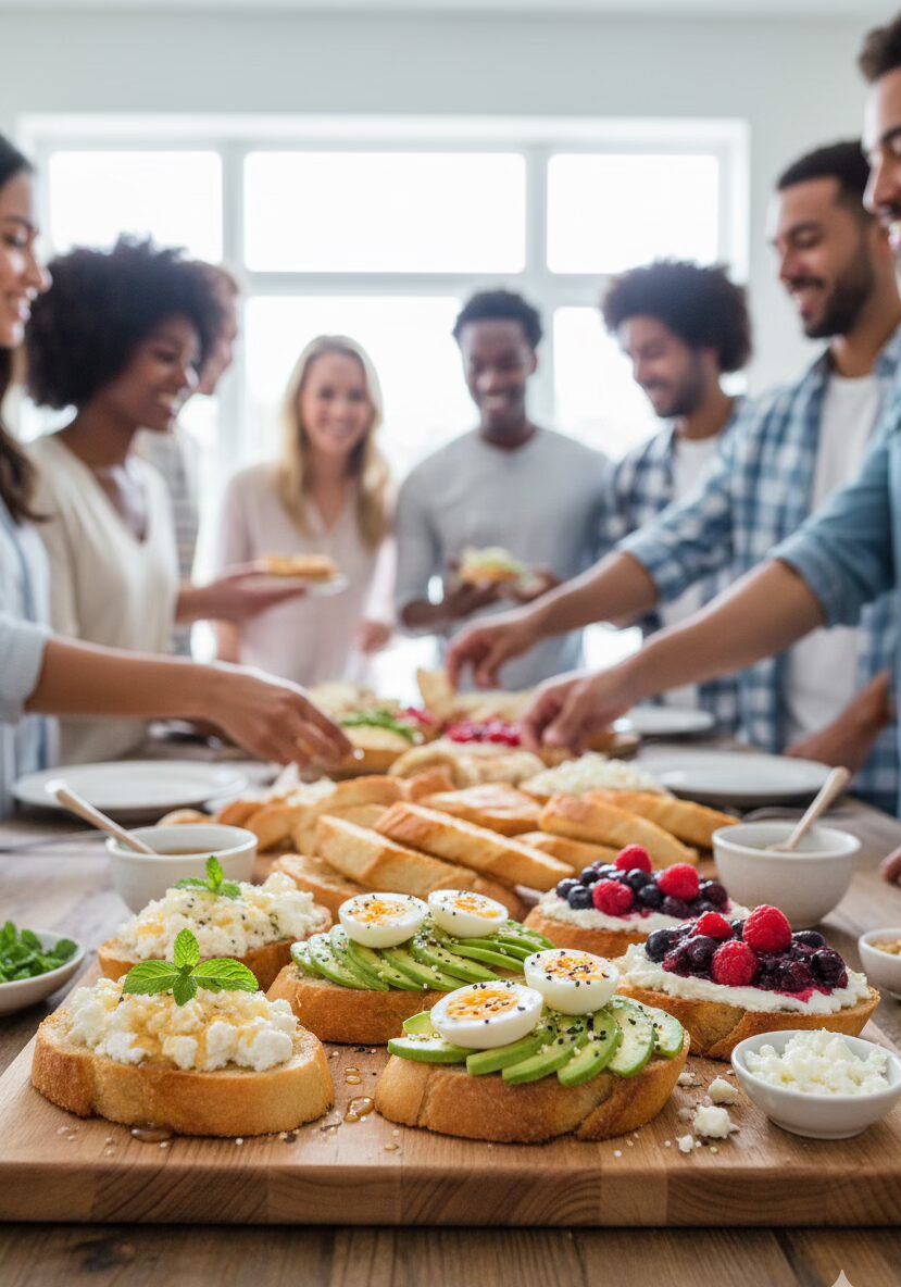 15 Delightful Brunch Potluck Ideas 11 Breakfast Bruschetta