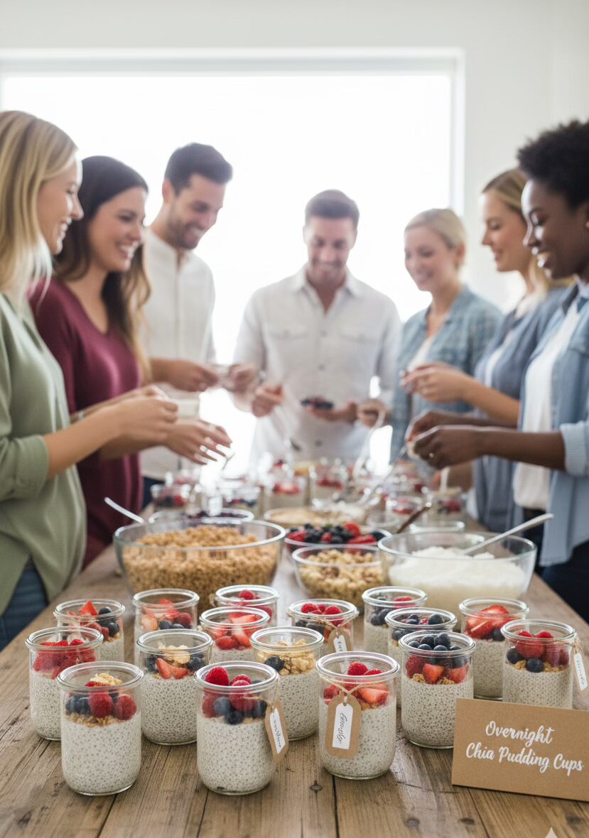 15 Delightful Brunch Potluck Ideas 16 Overnight Chia Pudding Cups