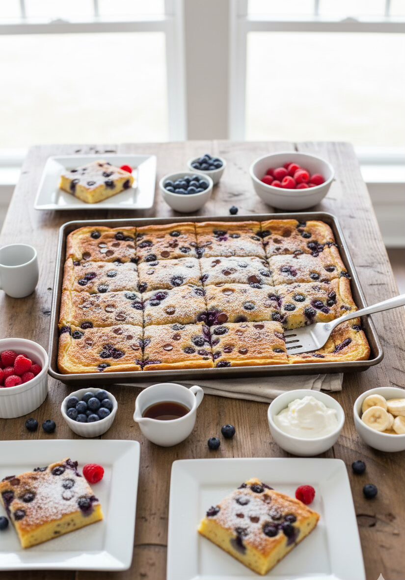 15 Delightful Brunch Potluck Ideas 4 Sheet Pan Pancakes