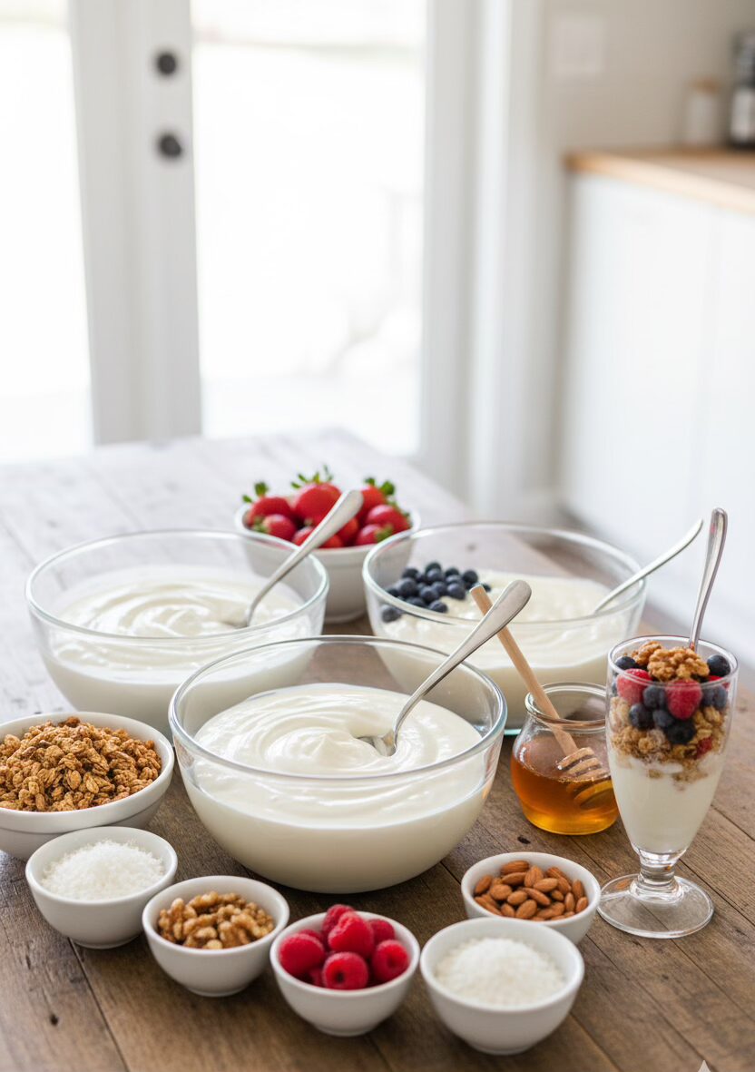 15 Delightful Brunch Potluck Ideas 5 Yogurt Parfait Station