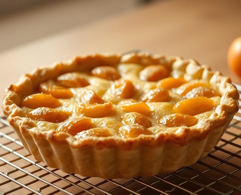 delicious apricot pie cooling on wire rack delicious-apricot-pie-cooling-on-wire-rack