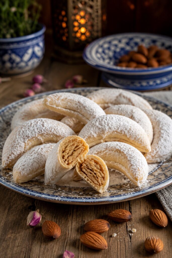 Cornes de Gazelle (Gazelle Horns): A Delightful Delicacy 2 moroccan Cornes de Gazelle