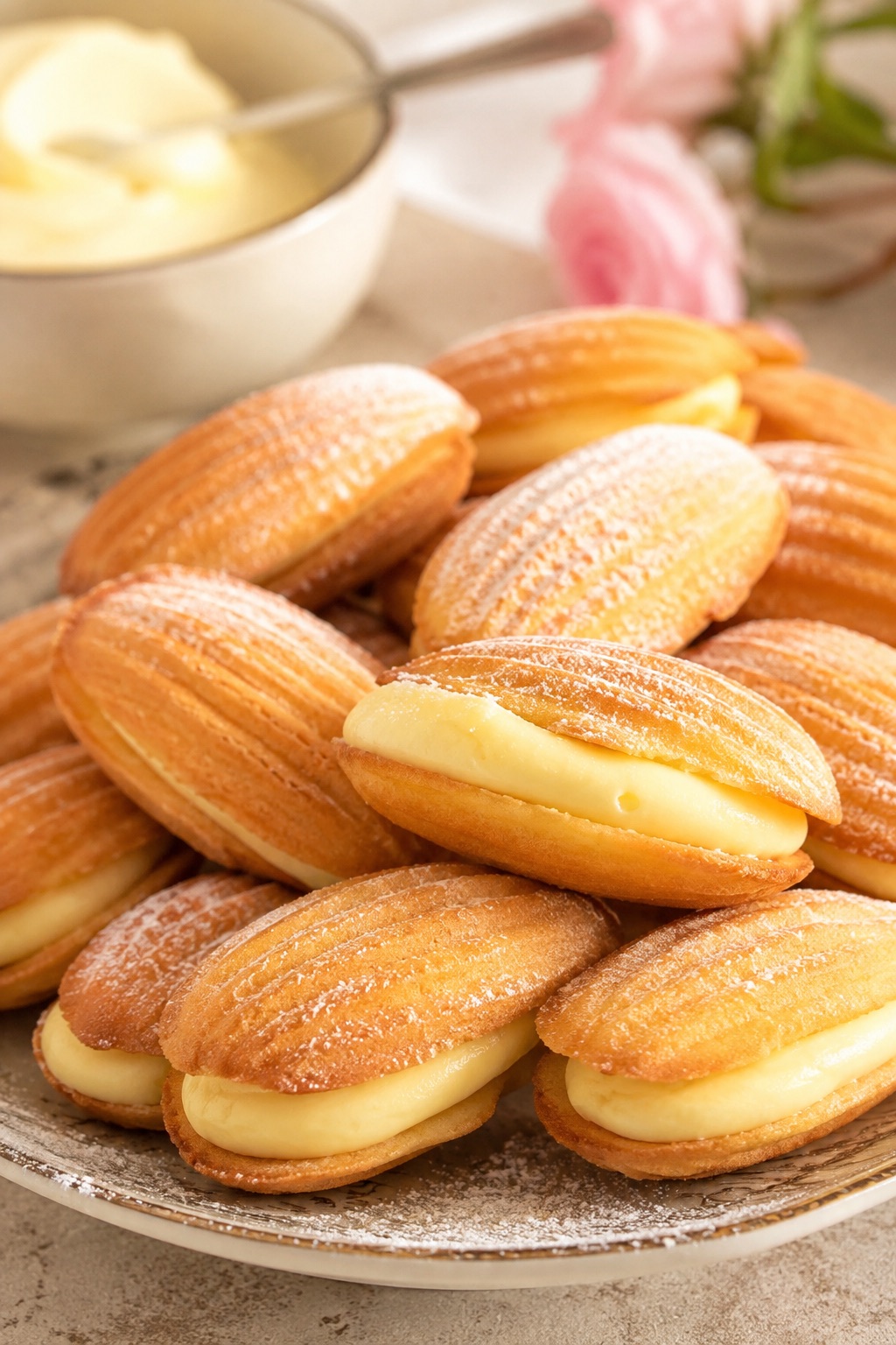 Creamy Madeline Cookies
