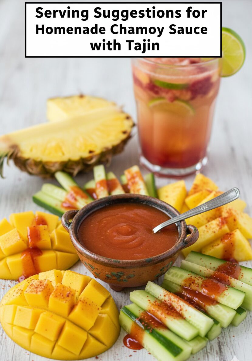 Serving Suggestions for Homemade Chamoy Sauce with Tajin