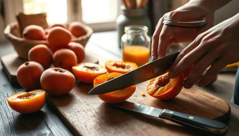 Preparing apricots for homemade jam Preparing apricots for homemade-jam