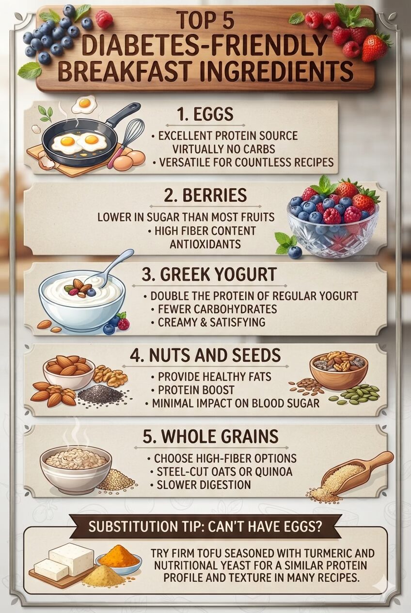 Top 5 Diabetes Friendly Breakfast Ingredients