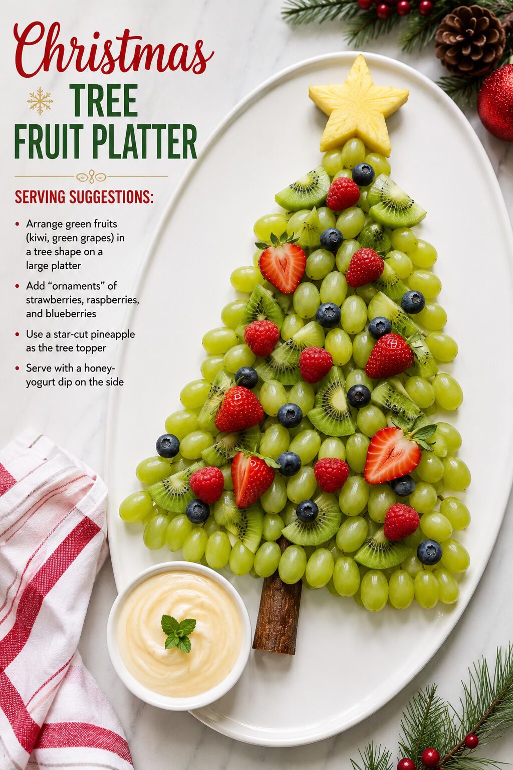 Christmas Tree Fruit Platter