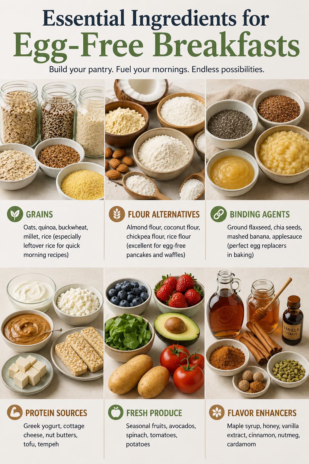 Delicious Breakfast Foods Without Eggs 2 Egg-Free Breakfast Pantry Guide
